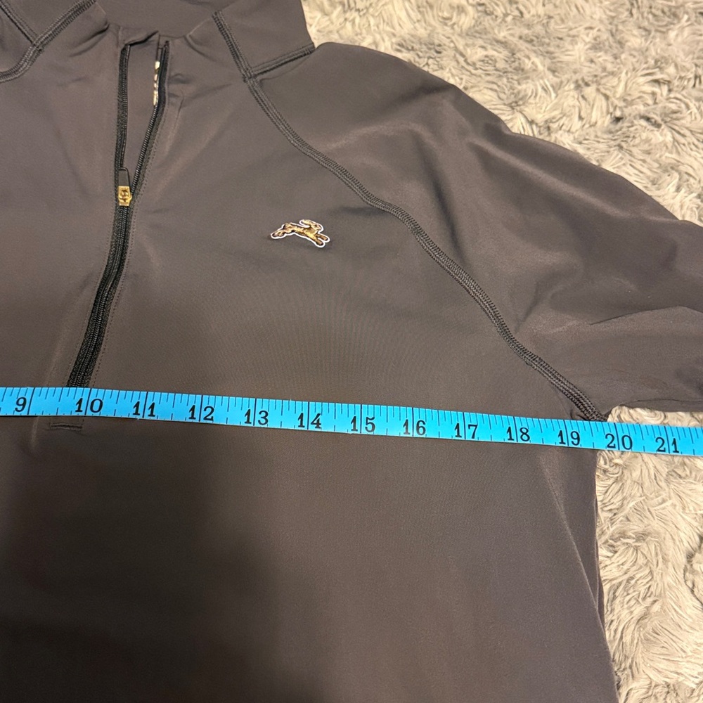 Tracksmith Womens Charcoal Half-Zip Lightweight Pullover size M - Picture 9 of 11